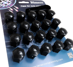 Black Lug Nut Covers 21mm for TeslaEV TuningEV Tuning